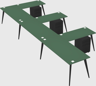 Modern l-shaped office desk