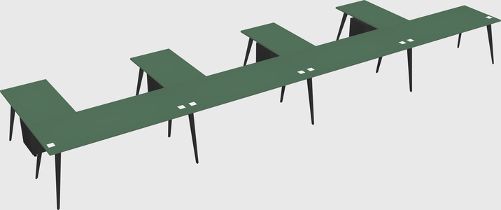 Modern l-shaped office desk