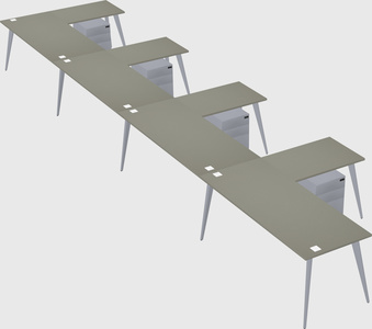 Modern l-shaped office desk