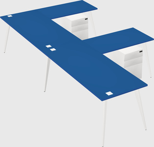 Modern l-shaped office desk