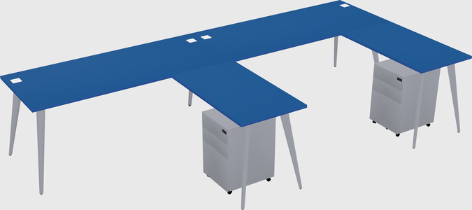 Modern L-shaped Office Desk