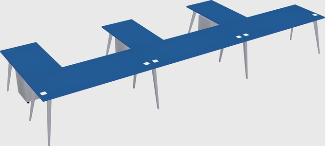 Modern l-shaped office desk