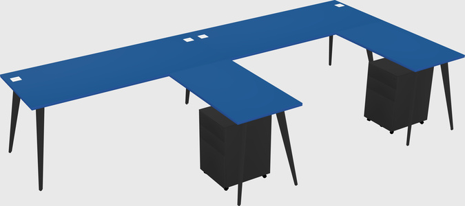 Modern L-shaped Office Desk
