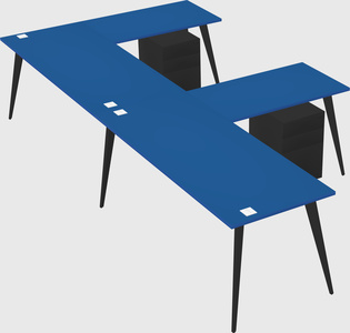 Modern l-shaped office desk