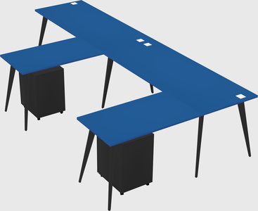 Modern l-shaped office desk