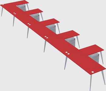 Modern l-shaped office desk