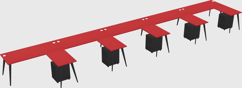 Modern L-shaped Office Desk
