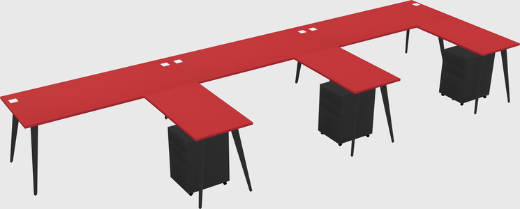 Modern L-shaped Office Desk