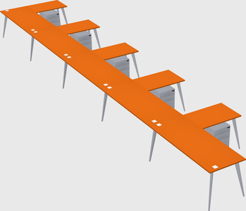 Modern l-shaped office desk