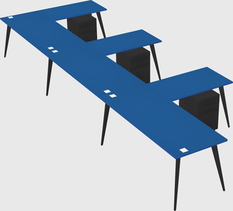 Modern l-shaped office desk
