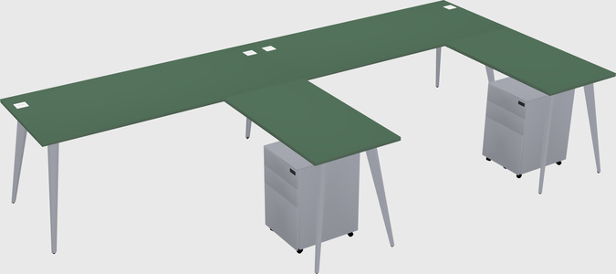 Modern L-shaped Office Desk