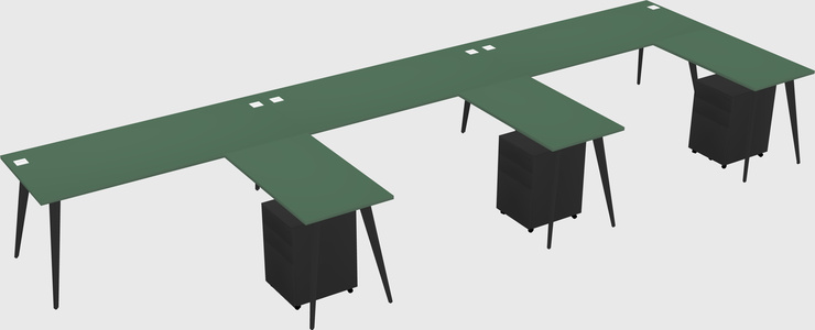 Modern L-shaped Office Desk