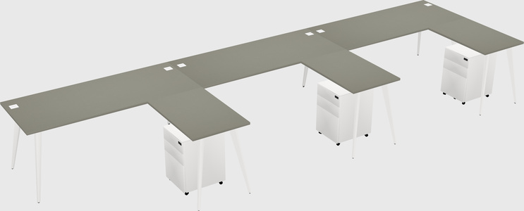 Modern L-shaped Office Desk