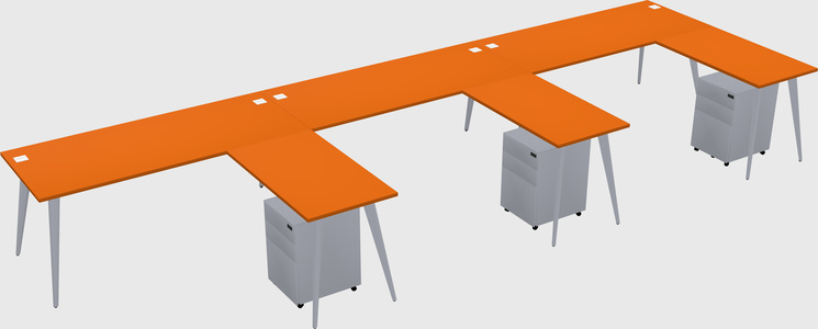 Modern L-shaped Office Desk