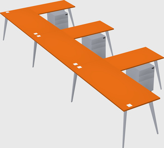 Modern l-shaped office desk