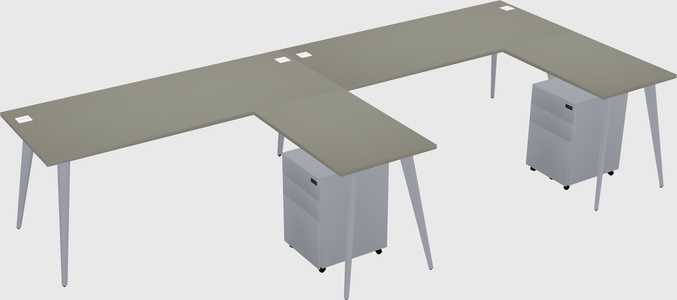 Modern L-shaped Office Desk