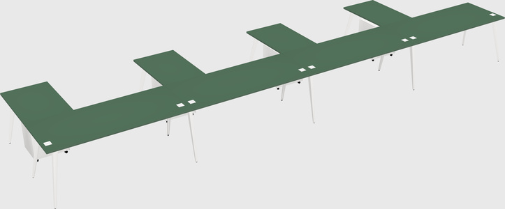 Modern l-shaped office desk