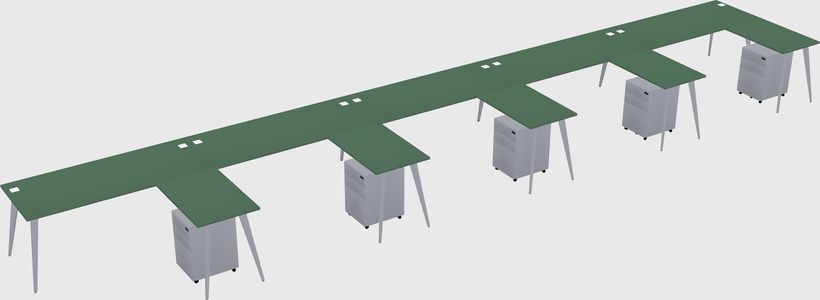 Modern L-shaped Office Desk