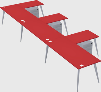 Modern l-shaped office desk
