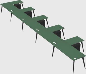 Modern l-shaped office desk