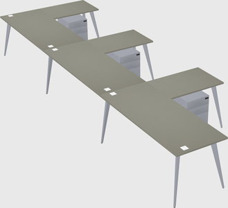 Modern l-shaped office desk