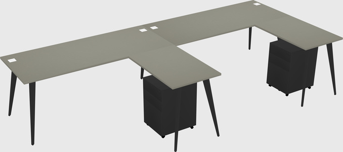 Modern L-shaped Office Desk