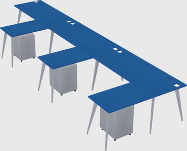 Modern l-shaped office desk