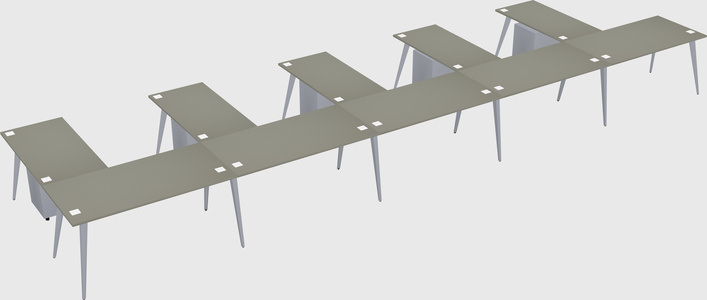 Modern l-shaped office desk
