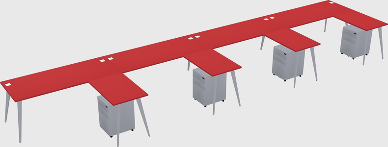 Modern L-shaped Office Desk