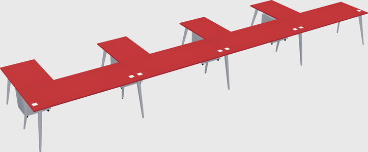 Modern l-shaped office desk
