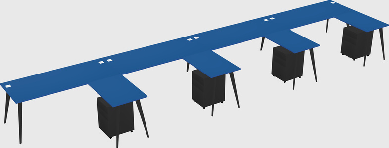 Modern L-shaped Office Desk