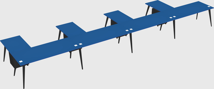 Modern l-shaped office desk