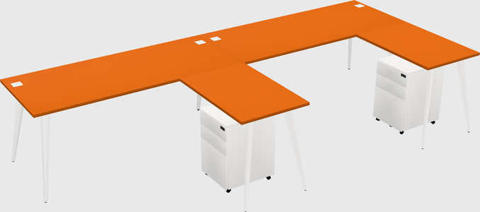 Modern L-shaped Office Desk