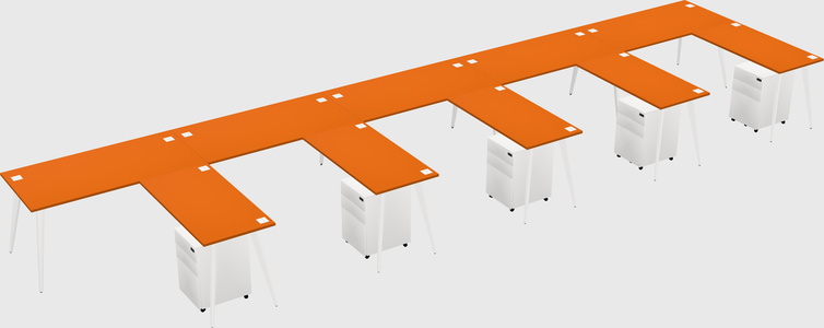 Modern L-shaped Office Desk