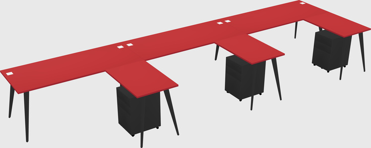 Modern L-shaped Office Desk