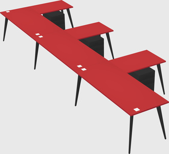 Modern l-shaped office desk