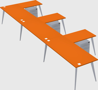 Modern l-shaped office desk