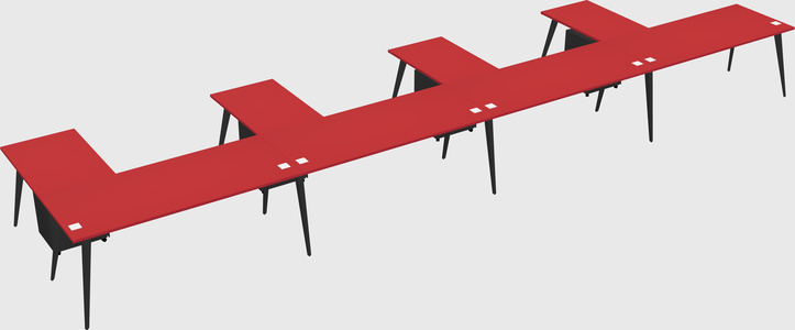 Modern l-shaped office desk