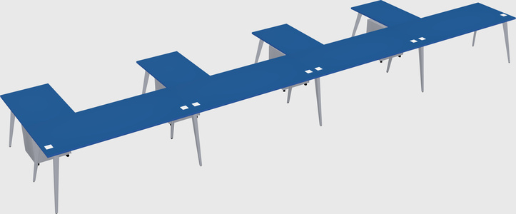 Modern l-shaped office desk