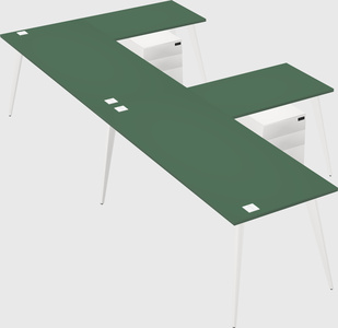 Modern l-shaped office desk