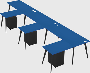Modern l-shaped office desk