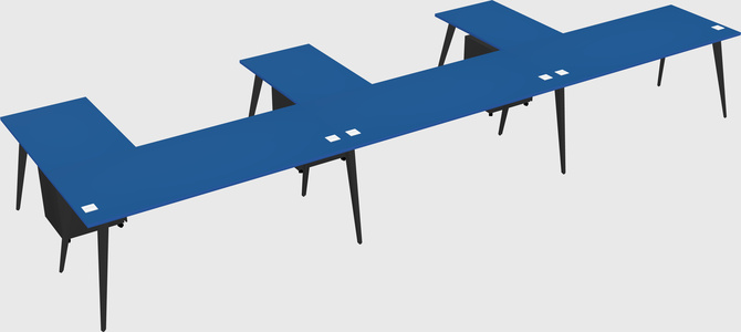Modern l-shaped office desk