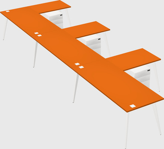 Modern l-shaped office desk