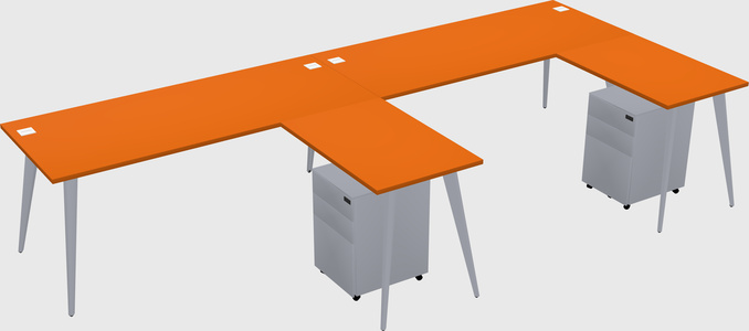 Modern L-shaped Office Desk