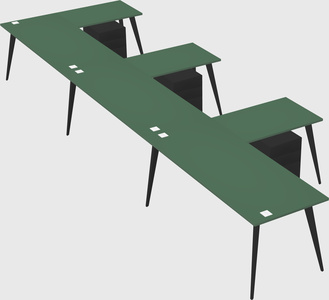 Modern l-shaped office desk