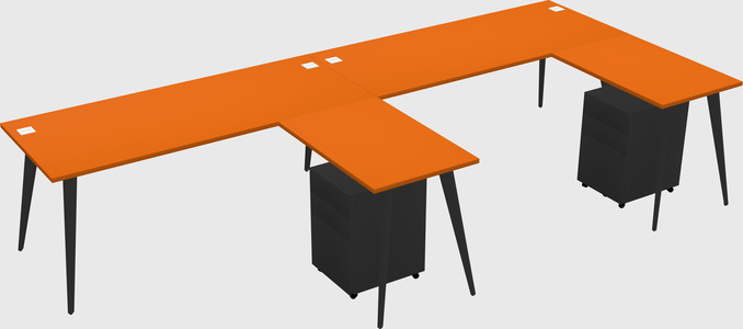 Modern L-shaped Office Desk