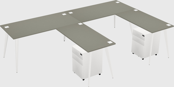 Modern L-shaped Office Desk