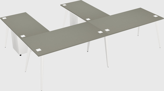 Modern l-shaped office desk