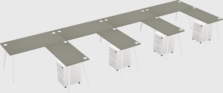 Modern L-shaped Office Desk
