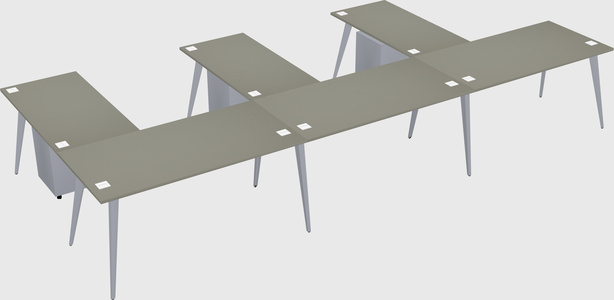 Modern l-shaped office desk